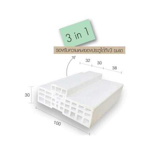 วงกบ WPC-Frame รุ่น WTSM-100 ผิวเรียบ (2"x4") - Image 3